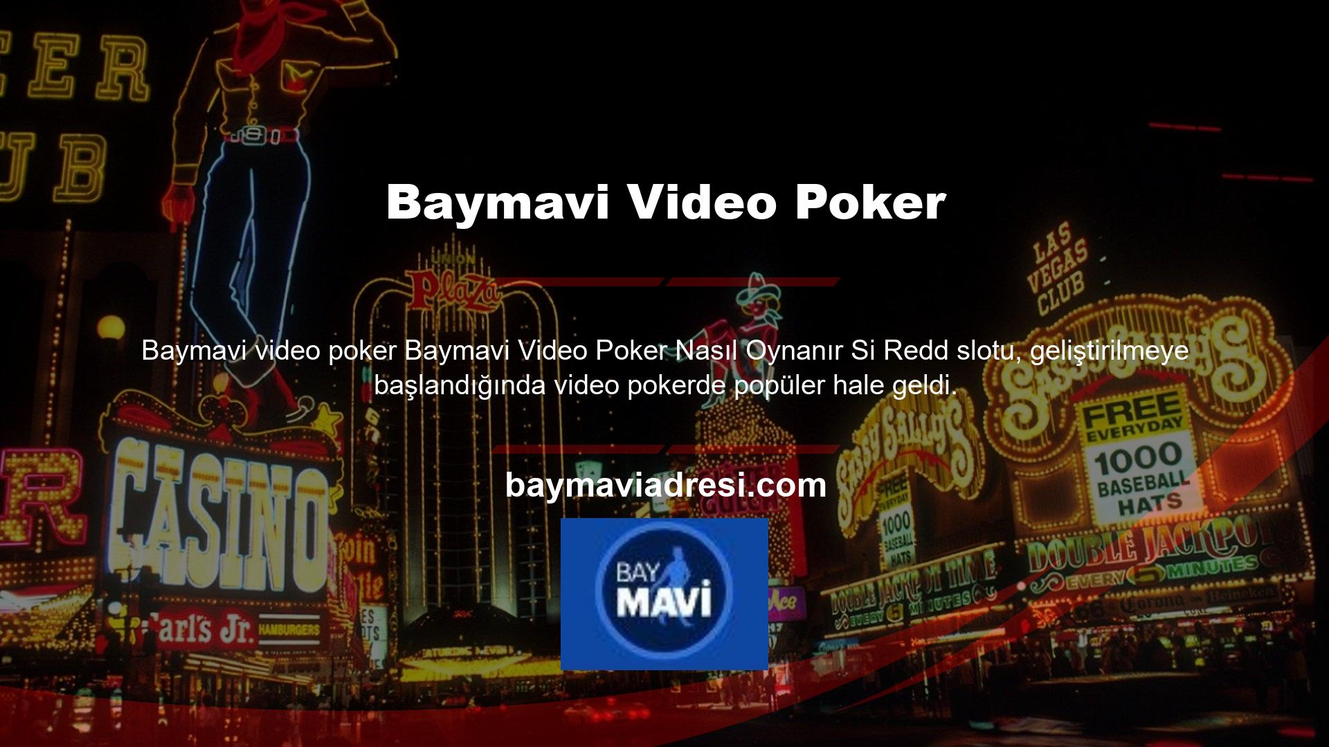 Günümüzde video poker birçok casino oyun odasının önemli bir parçasıdır